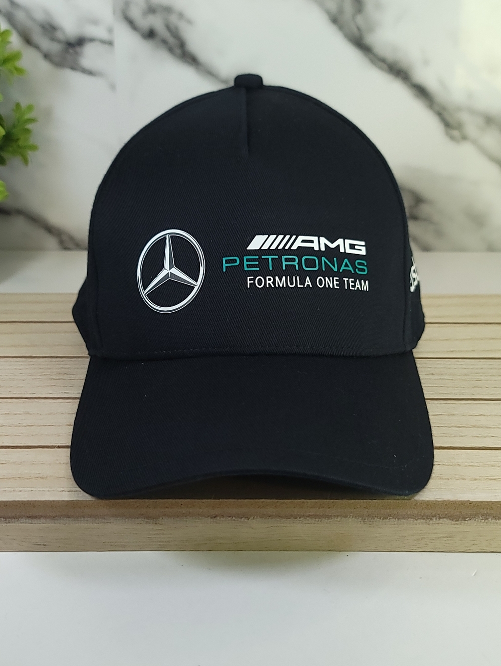 Mercedes AMG Petronas Black Snapback Hat F1 Cap. Black